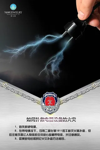 消防安全知识展板psd素材下载