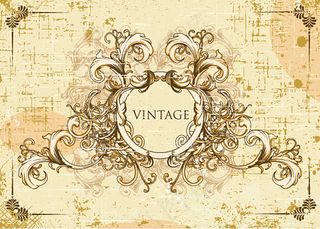 精美花边装饰的边框背景矢量素材