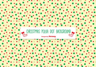 圣诞波尔卡圆点图案背景
