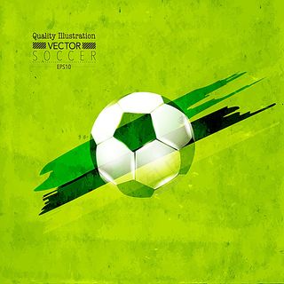 绿色足球海报背景