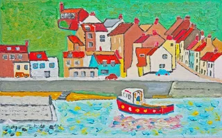 儿童风景油画图片