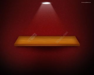 红色背景的木台