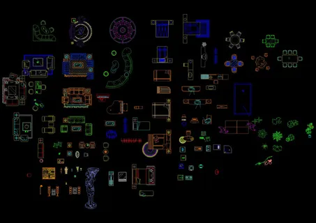 家具平面图库cad图纸