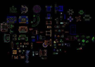 家具平面图库cad图纸