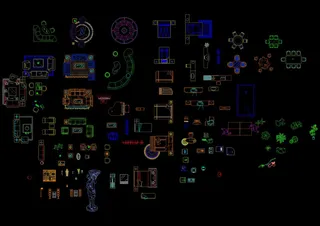 家具平面图库cad图纸