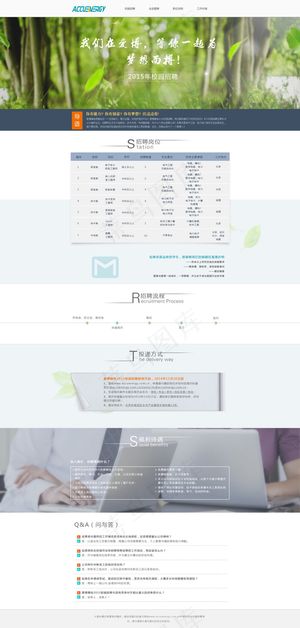 校园招聘专题网页