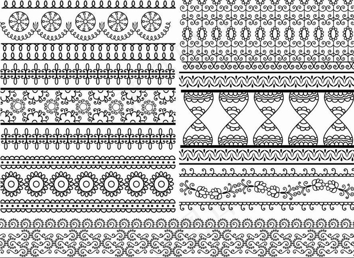 欧式花纹花边图片