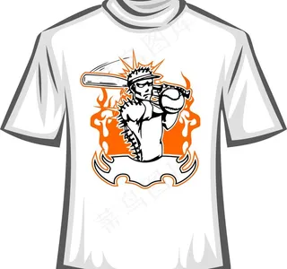 卡通T恤 设计矢量素材
