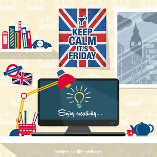 设计师的爱国主义工作区