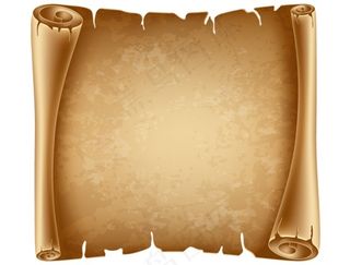 复古羊皮卷卷纸矢量