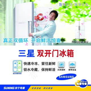 三星双开门冰箱