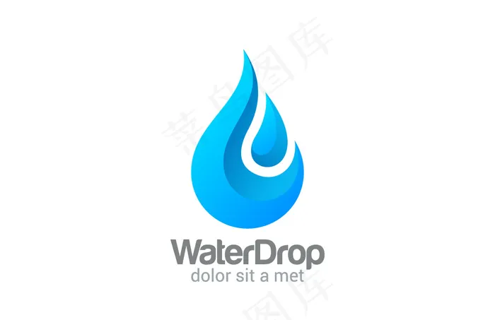 水滴logo设计图片eps,ai矢量模版下载