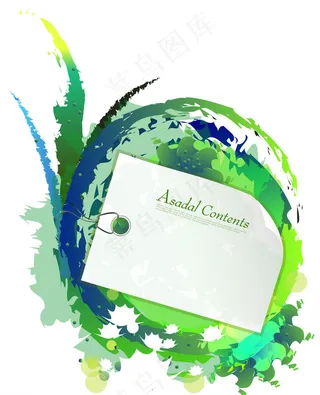 炫彩水墨标签图片