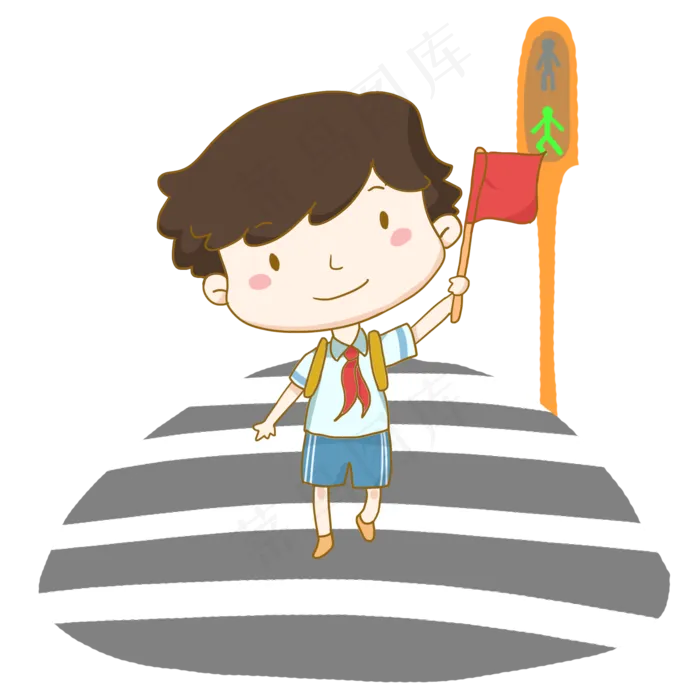 交通安全日过马路走斑马线的小学交通安全日过马路走斑马线的小学psd模版下载