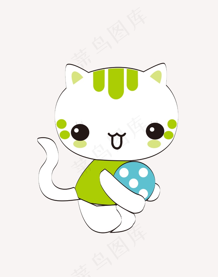 卡通动物猫咪