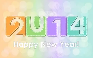 2014艺术字矢量素材-1