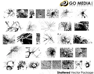 去传播载体出品的材料-玻璃裂纹
