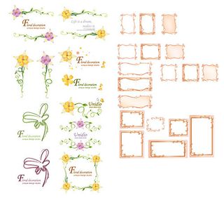 韩国矢量花边素材系列1