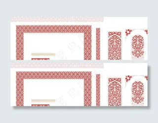 中式传统花纹花边雕花图片