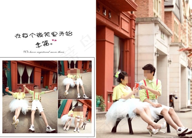 2014婚纱写真模版素材下载psd模版下载