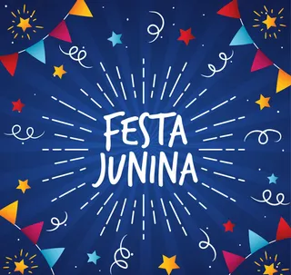 放射线条背景彩旗装饰