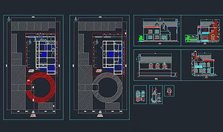 凤凰山庄二层别墅装饰施工图图片