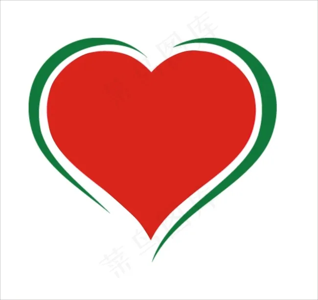 爱心logocdr矢量模版下载