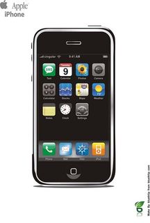 iPhone手机矢量图