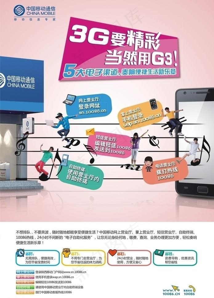 中国移动五大渠道 (背景合层)图片