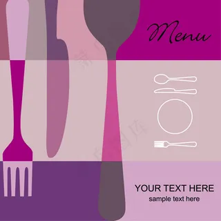 抽象菜单背景矢量图5