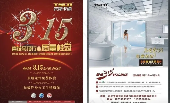 315托斯卡纳吊顶dm单页图片(450X350)cdr矢量模版下载