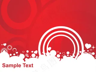 情人节闪亮的心