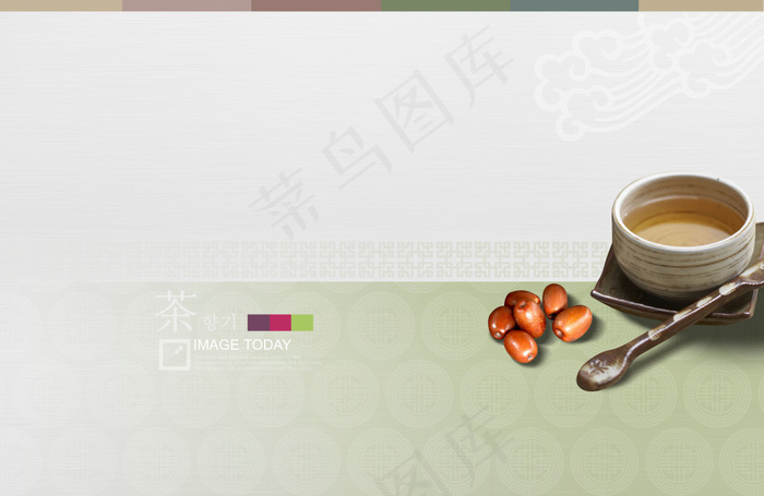 韩国茶具茶文化主题设计PSD分层素...