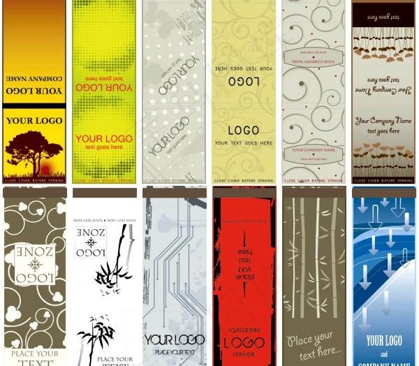 时尚和精致的书签矢量素材