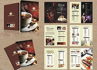 咖啡厅菜谱 高档菜谱设计模板