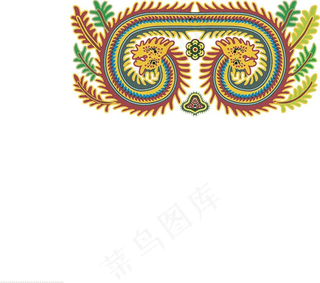 中国少数民族图案与配色ai矢量模版下载