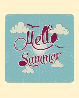 英文字体设计扁平插画