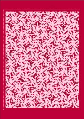 红色圆圈花纹背景