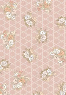 网格花底纹花纹素材