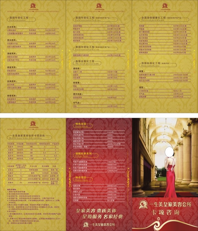 产品三折页cdr矢量模版下载