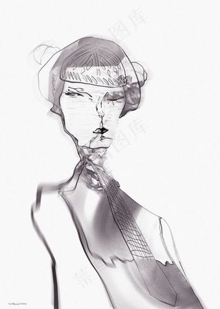 无袖女装设计图