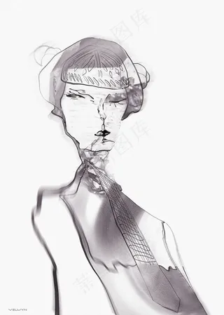 无袖女装设计图