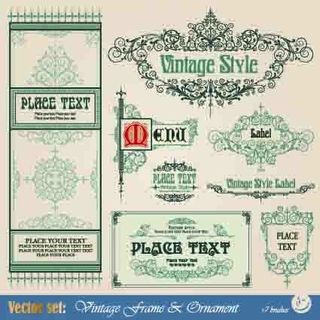 欧式花纹底纹矢量素材