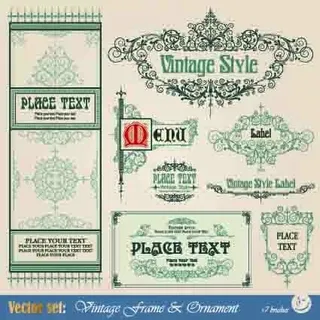 欧式花纹底纹矢量素材