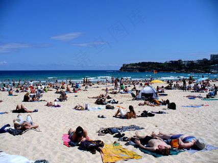 夏日海滩图片