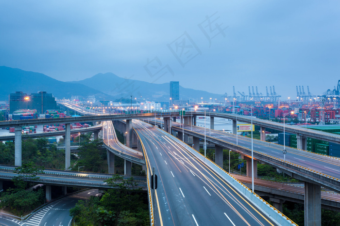 美丽城市立交桥风景