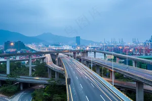 美丽城市立交桥风景