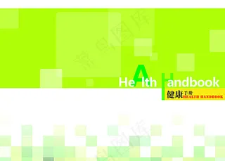 绿色简约方格封面图片