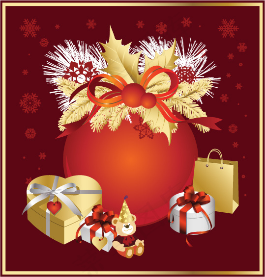 圣诞节素材矢量图下载