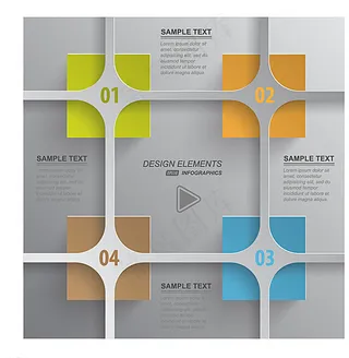 业务分类分析信息图表设计图片